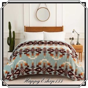 Pendleton Sherpa Fleece King Blanket Ultra Soft & Cozy